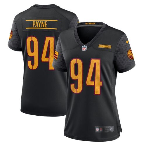 Da'Ron Payne 94 Washington Commanders Women's Alternate Game Jersey - Black