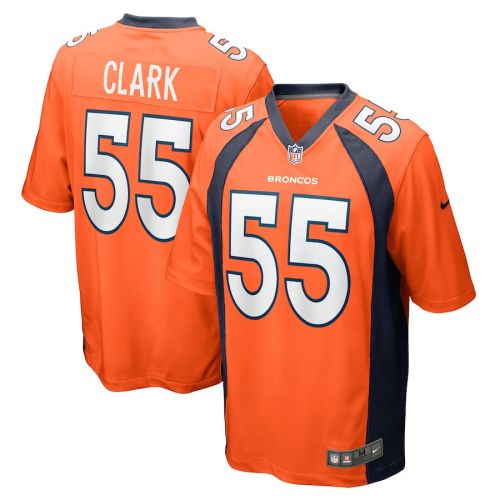 Frank Clark 55 Denver Broncos Men's Team Game Jersey - Orange