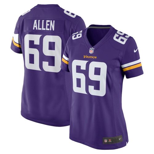 Jared Allen 69 Minnesota Vikings Women Retired Game Jersey - Purple