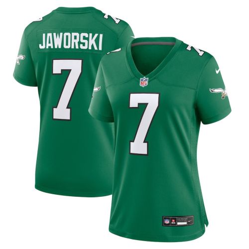 Ron Jaworski 7 Philadelphia Eagles Women Alternate Game Jersey - Kelly Green