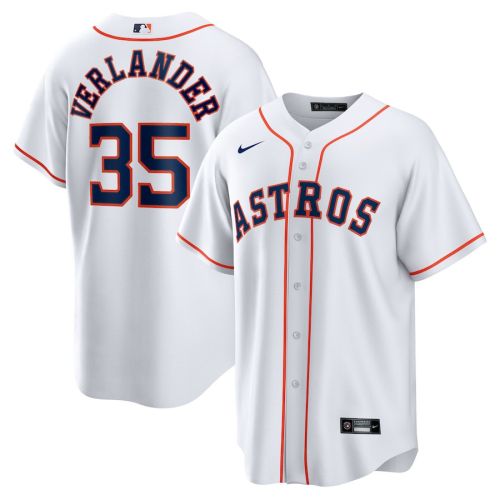 Justin Verlander 35 Houston Astros Home Men Jersey - White