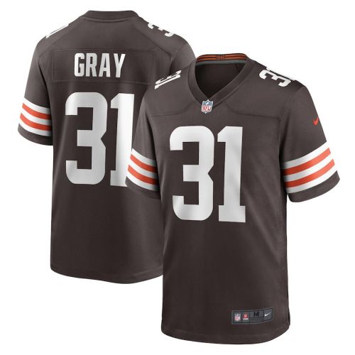 Vincent Gray 31 Cleveland Browns Nike Team Game Jersey - Brown