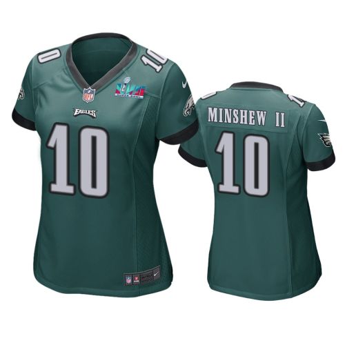 Gardner Minshew II 10 Philadelphia Eagles Super Bowl LVII Game Jersey - Women Green