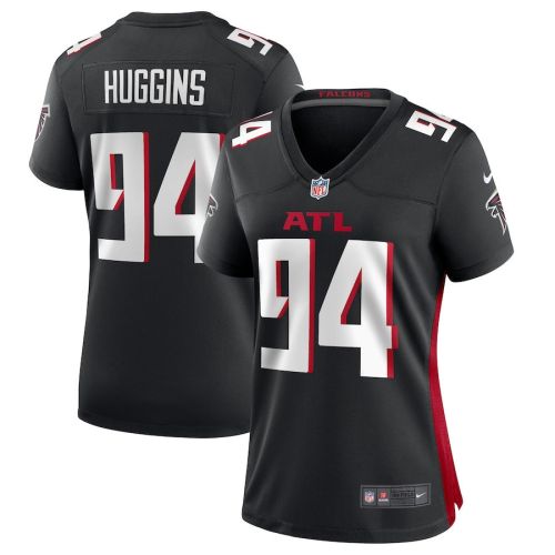 Albert Huggins 94 Atlanta Falcons Game Women Jersey - Black