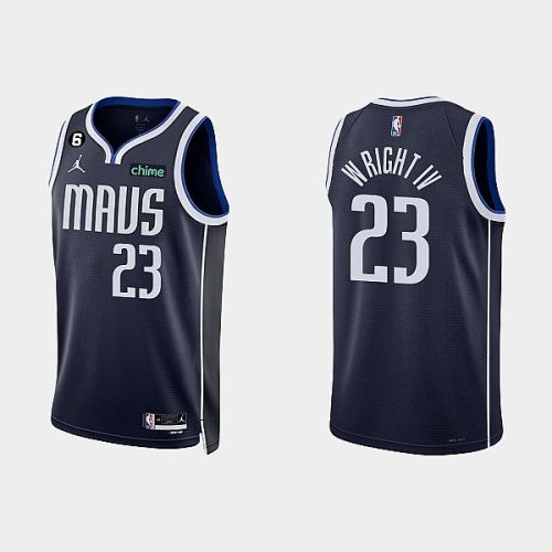 Dallas Mavericks 23 McKinley Wright IV 2022-23 Statement Edition Navy Men Jersey