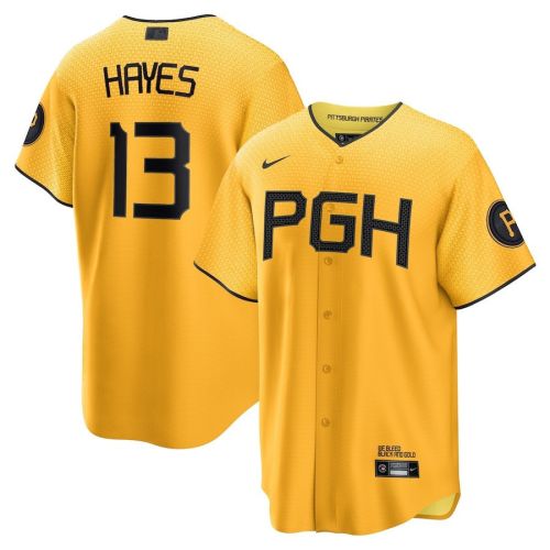 Ke'Bryan Hayes 13 Pittsburgh Pirates 2023 City Connect Men Jersey - Gold