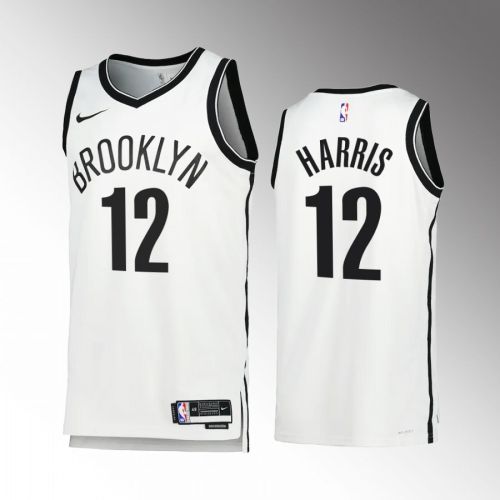 Joe Harris 12 2022-23 Brooklyn Nets White Association Edition Jersey Swingman