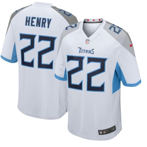 Derrick Henry 22 Tennessee Titans YOUTH Game Jersey - White