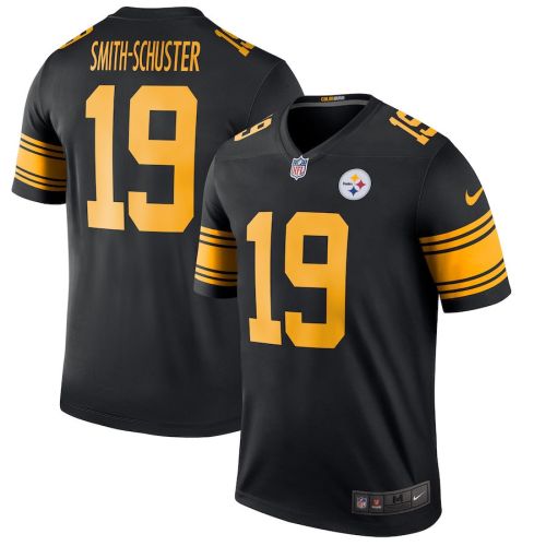 JuJu Smith-Schuster 19 Pittsburgh Steelers Men Color Rush Legend Jersey - Black