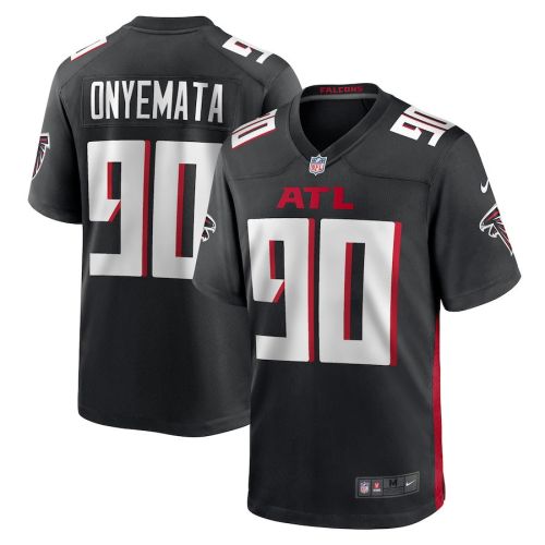 David Onyemata 90 Atlanta Falcons Men's Team Game Jersey - Black