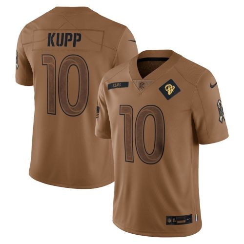 Cooper Kupp 10 Los Angeles Rams 2023 Salute To Service Limited Jersey - Brown