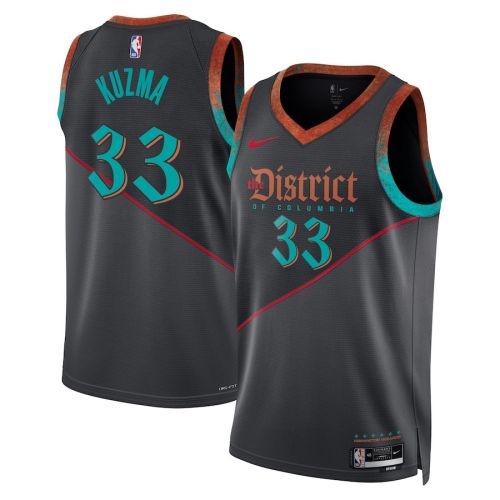 Kyle Kuzma 33 Washington Wizards 2023/24 City Edition Swingman Jersey - Black