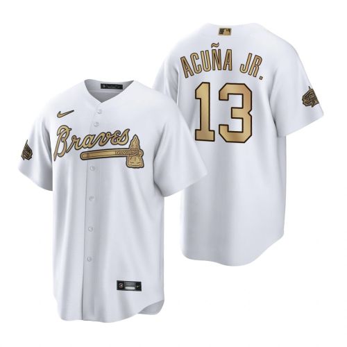 Atlanta Braves Ronald Acuna Jr. White 2022-23 All-Star Game Jersey