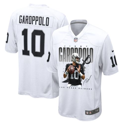 Jimmy Garoppolo 10 Las Vegas Raiders Drive to Victory Game Jersey - Men, White