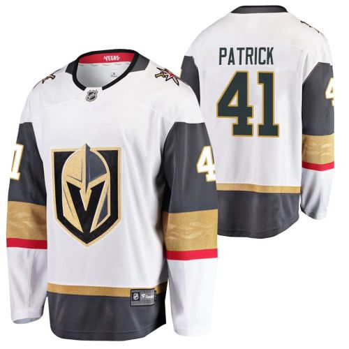 Men Vegas Golden Knights 41 Nolan Patrick 2023 Jersey White Away Player Jersey