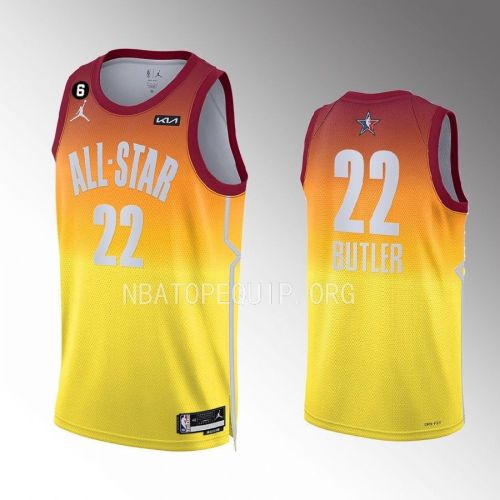 Jimmy Butler 22 Miami Heat 2023 NBA All-Star Men Jersey - Orange