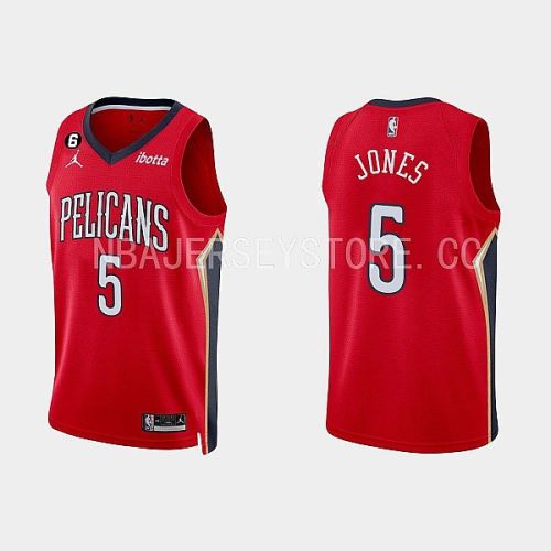 New Orleans Pelicans Herbert Jones 5 Red 2022-23 Statement Edition Men Jersey