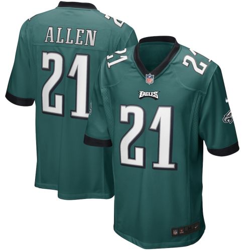 Eric Allen 21 Philadelphia Eagles Men Game Retired Jersey - Midnight Green