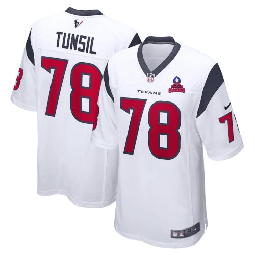 Laremy Tunsil 78 Houston Texans 2024 Pro Bowl Patch Game Men Jersey - White