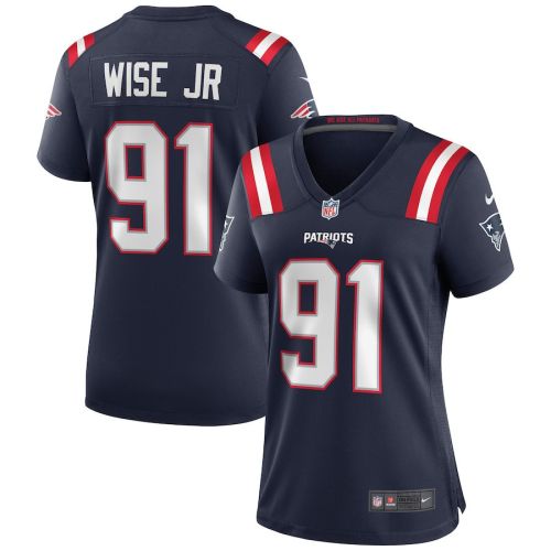 Deatrich Wise Jr. 91 New England Patriots Women Game Jersey - Navy