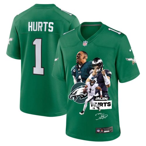 Jalen Hurts 1 Philadelphia Eagles Rising Star Game Jersey - Men, Green