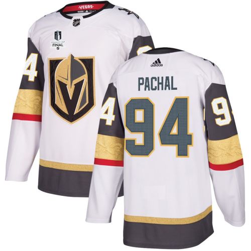 Brayden Pachal 94 Vegas Golden Knights Stanley Cup 2023 Final Patch Away Breakaway Men Jersey - White