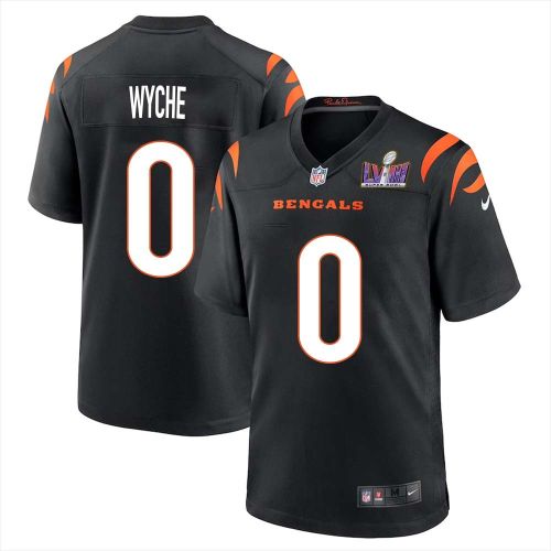 Sam Wyche 0 Cincinnati Bengals Super Bowl LVIII Men Home Limited Jersey - Black