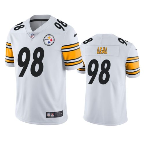 Pittsburgh Steelers DeMarvin Leal 98 White Vapor Limited Jersey