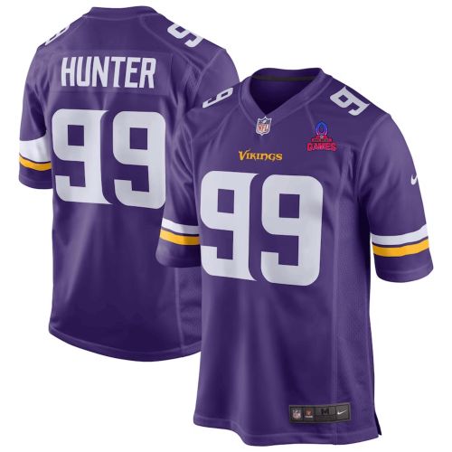 Danielle Hunter 99 Minnesota Vikings 2024 Pro Bowl Patch Game Men Jersey - Purple