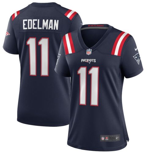 Julian Edelman 11 New England Patriots Women Game Jersey - Navy