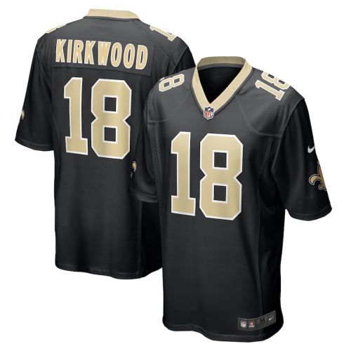 Keith Kirkwood 18 New Orleans Saints Men Team Game Jersey - Black