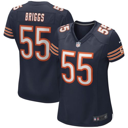 Lance Briggs 55 Chicago Bears Women Game Retired Jersey - Navy