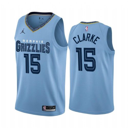 Memphis Grizzlies Brandon Clarke 15 2022-23 Statement Edition Blue Jersey - Men Jersey