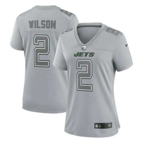 Zach Wilson New York Jets Women's Atmosphere Fashion Game Jersey - Gray