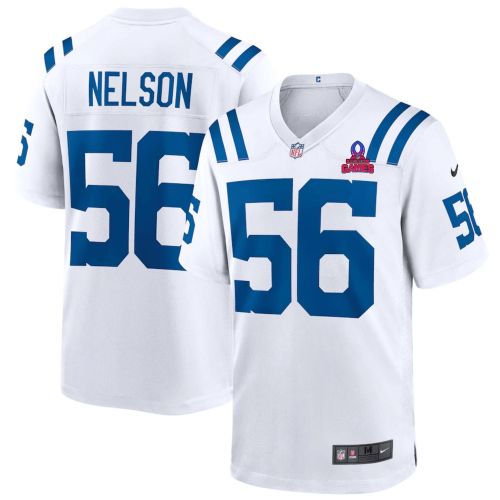 Quenton Nelson 56 Indianapolis Colts 2024 Pro Bowl Patch Game Men Jersey - White