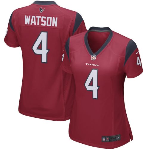 Deshaun Watson 4 Houston Texans Women's Game Jersey - Red