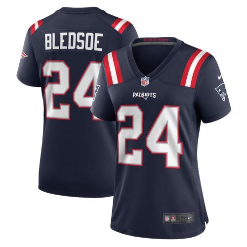 Joshuah Bledsoe 24 New England Patriots Women Game Jersey - Navy