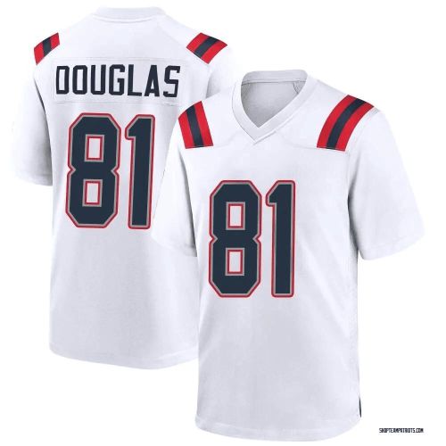 Demario Douglas 81 New England Patriots Game Men Jersey - White