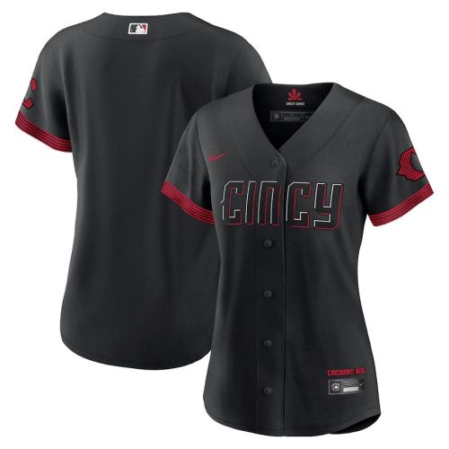 Cincinnati Reds Women 2023 City Connect Jersey - Black