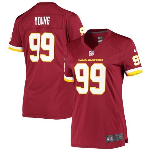 Chase Young 99 Washington Commanders Football Team Women Game Jersey - Burgundy