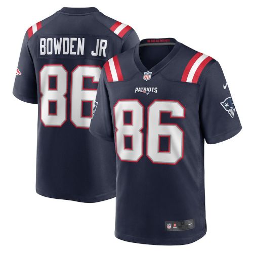 Lynn Bowden Jr. 86 New England Patriots Game Men Jersey - Navy