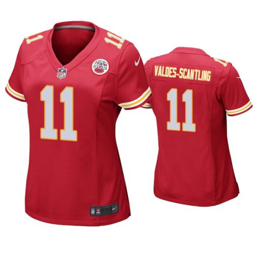 Marquez Valdes-Scantling 11 Kansas City Chiefs Women Game Jersey - Red Jersey