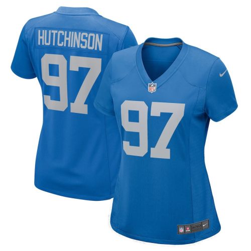 Aidan Hutchinson 97 Detroit Lions Women Player Jersey - Blue