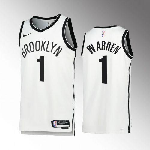 T.J. Warren 1 2022-23 Brooklyn Nets White Association Edition Jersey Swingman