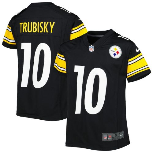 Mitchell Trubisky 10 Pittsburgh Steelers YOUTH Game Jersey - Black