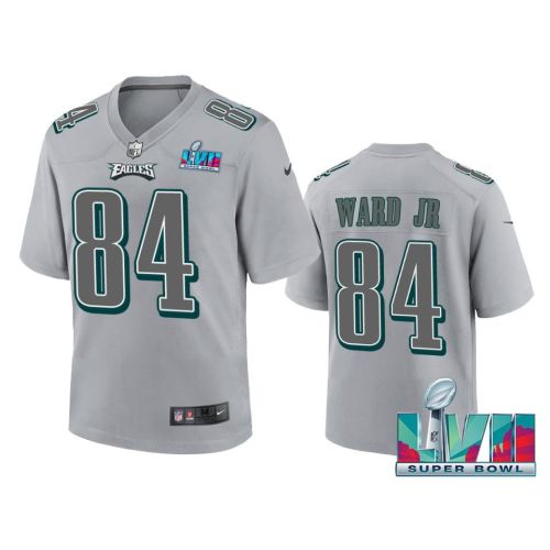 Greg Ward Jr. 84 Philadelphia Eagles Super Bowl LVII Youth Atmosphere Game Jersey - Gray