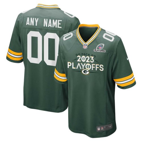 Green Bay Packers Go Pack Go 2023 Playoffs Ready Game Men Custom Jersey - Green