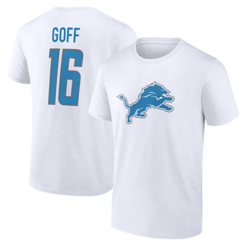 Jared Goff 16 Detroit Lions Unisex T-Shirt - White