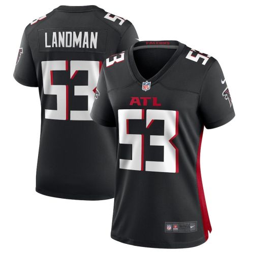 Nate Landman 53 Atlanta Falcons Game Women Jersey - Black