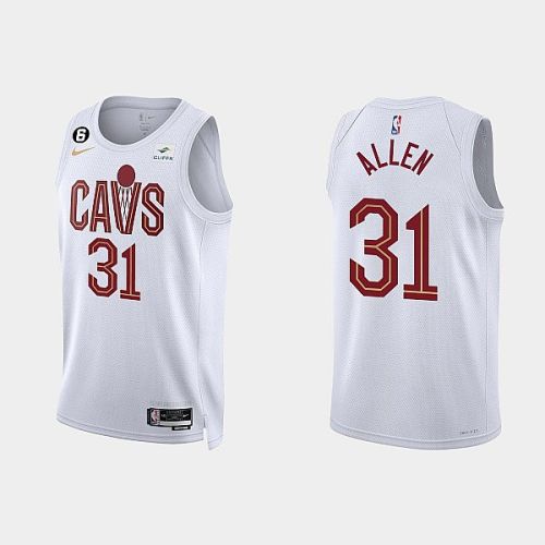 Cleveland Cavaliers 31 Jarrett Allen 2022-23 Association Edition White Men Jersey